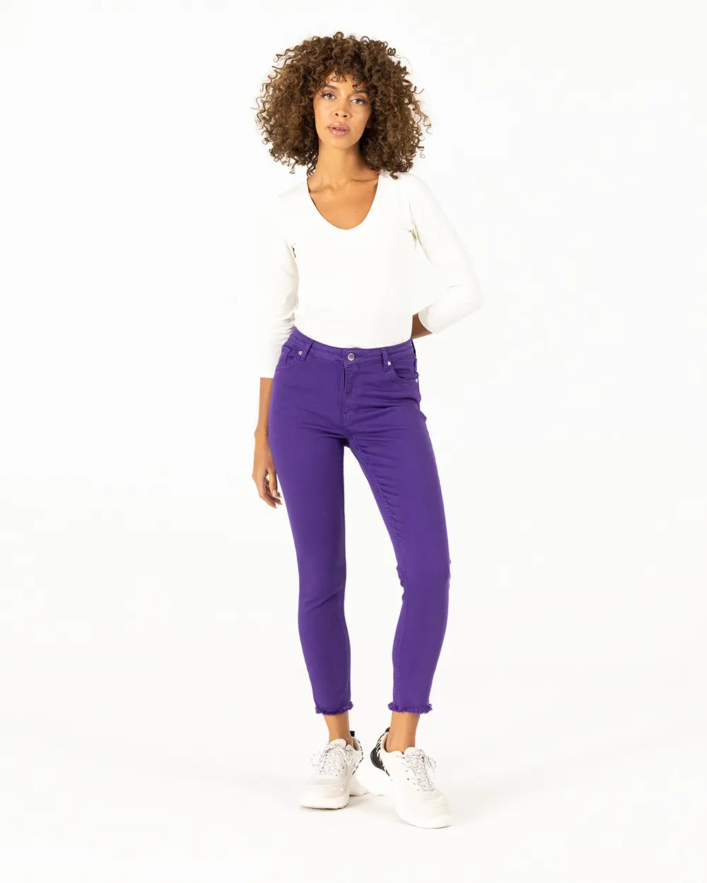 Torn Leg Canvas Trousers