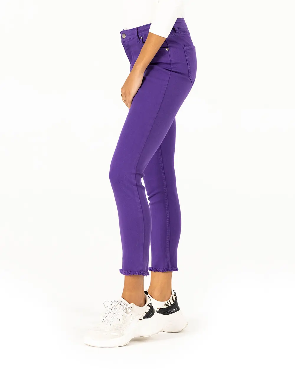 Torn Leg Canvas Trousers