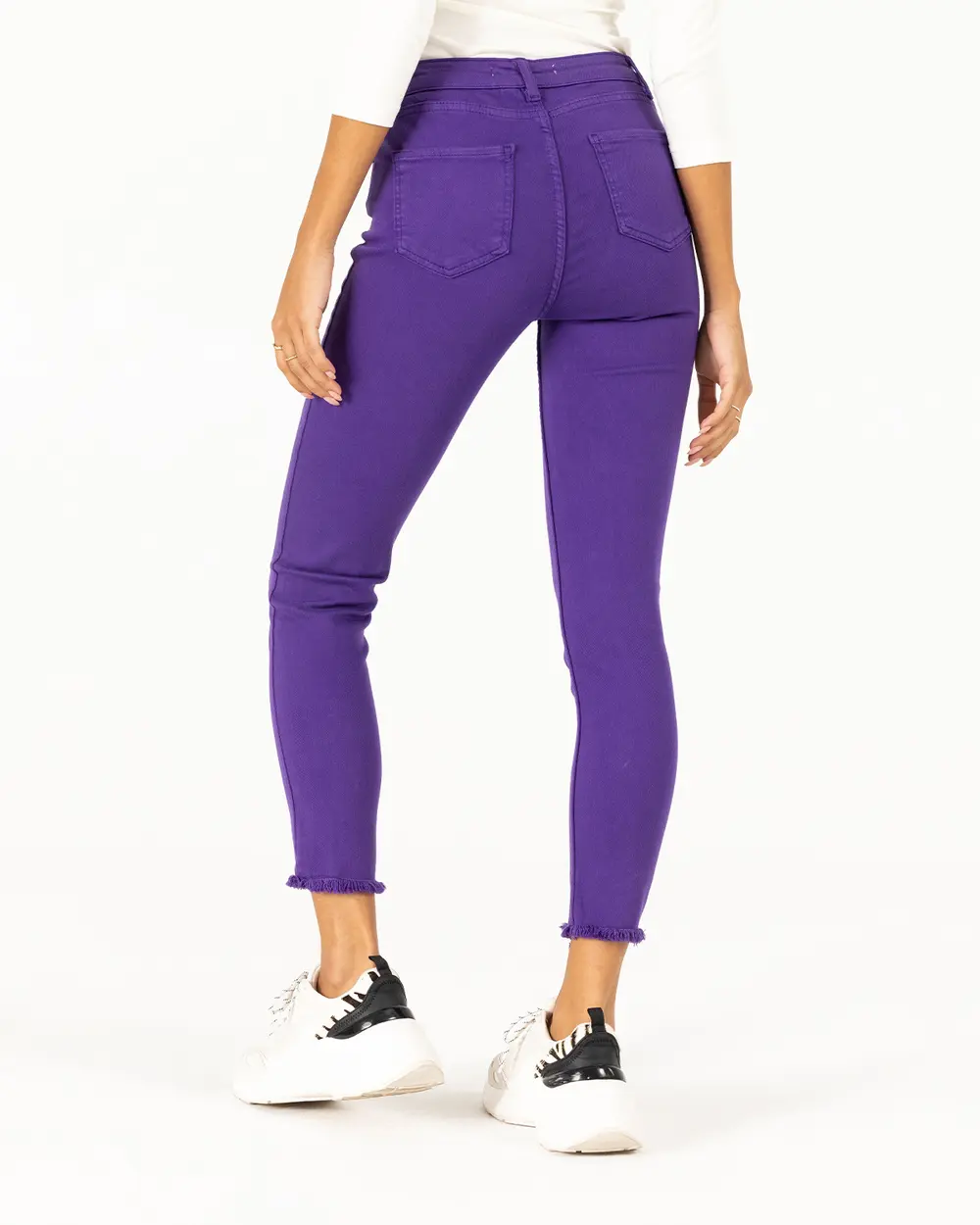 Torn Leg Canvas Trousers