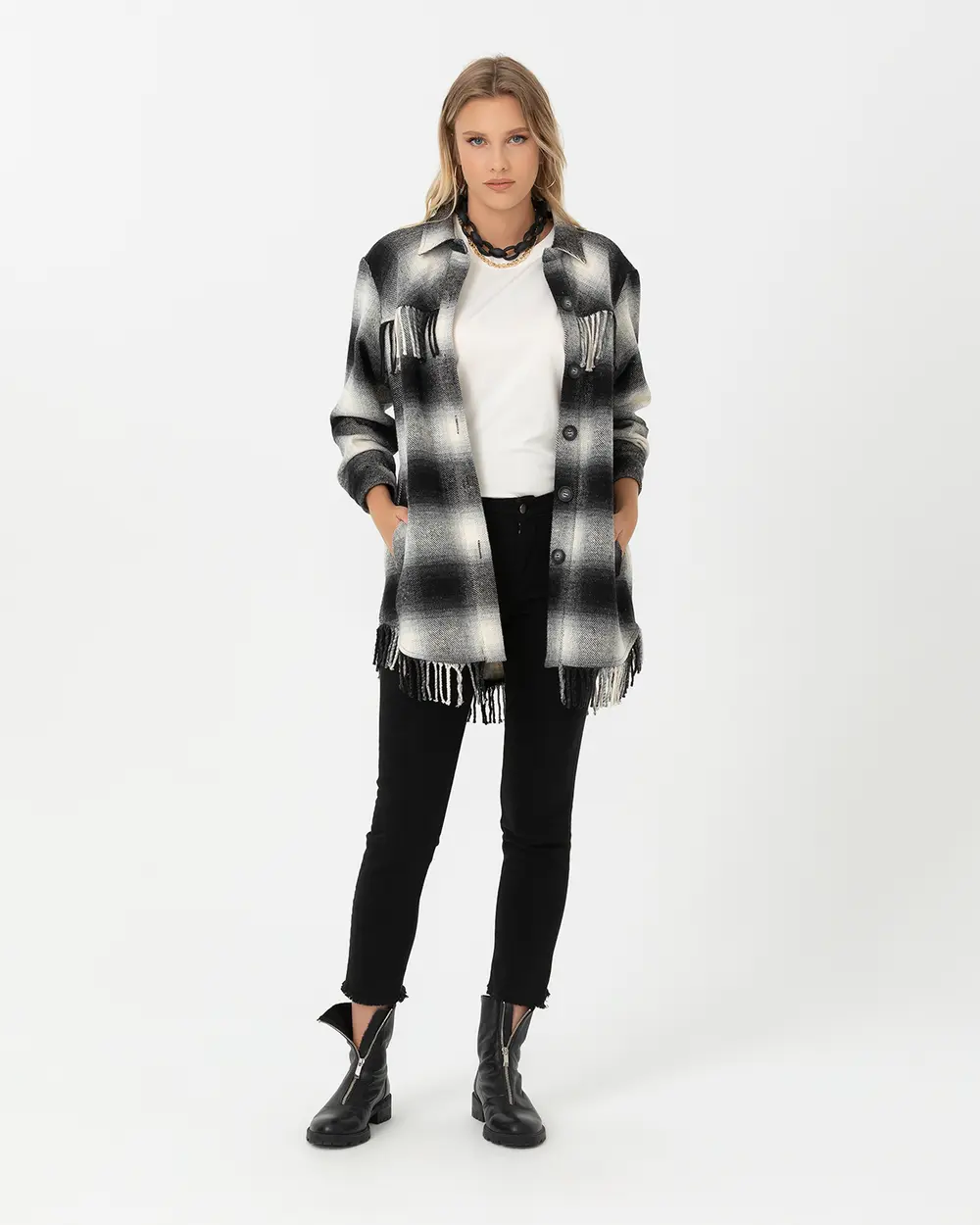 Torn Leg Canvas Trousers