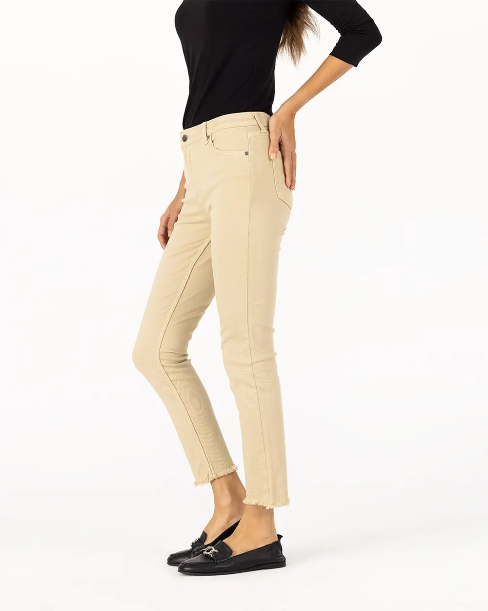 Torn Leg Canvas Trousers