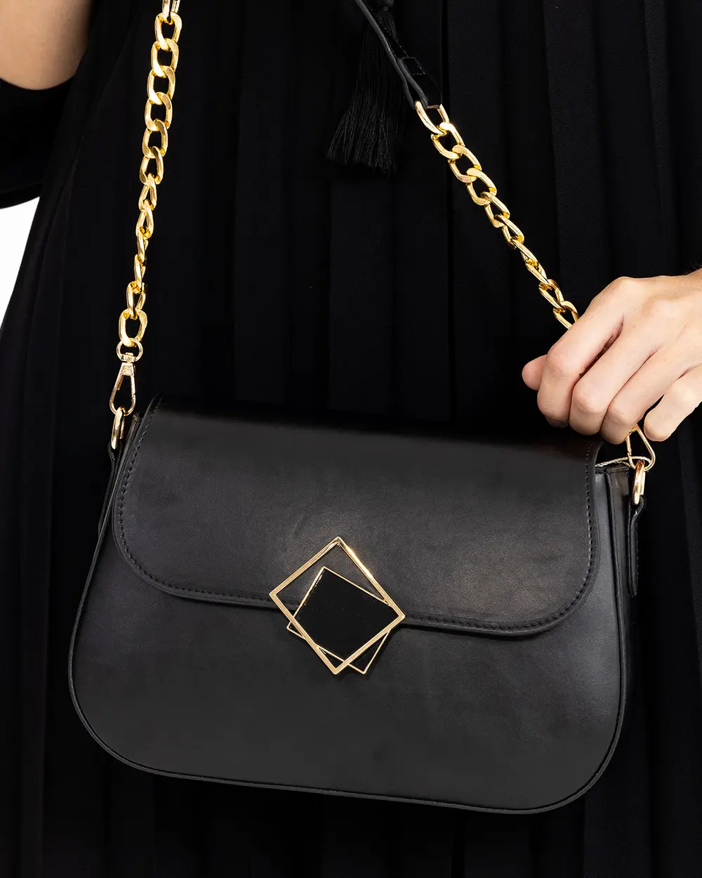 Buckle Detailed Sleeve Bag