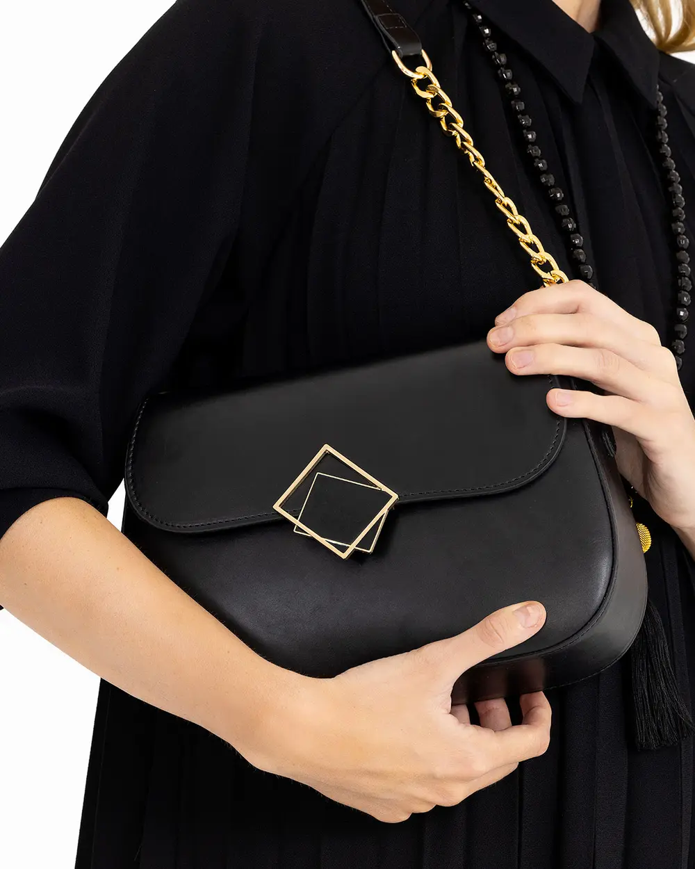 Buckle Detailed Sleeve Bag