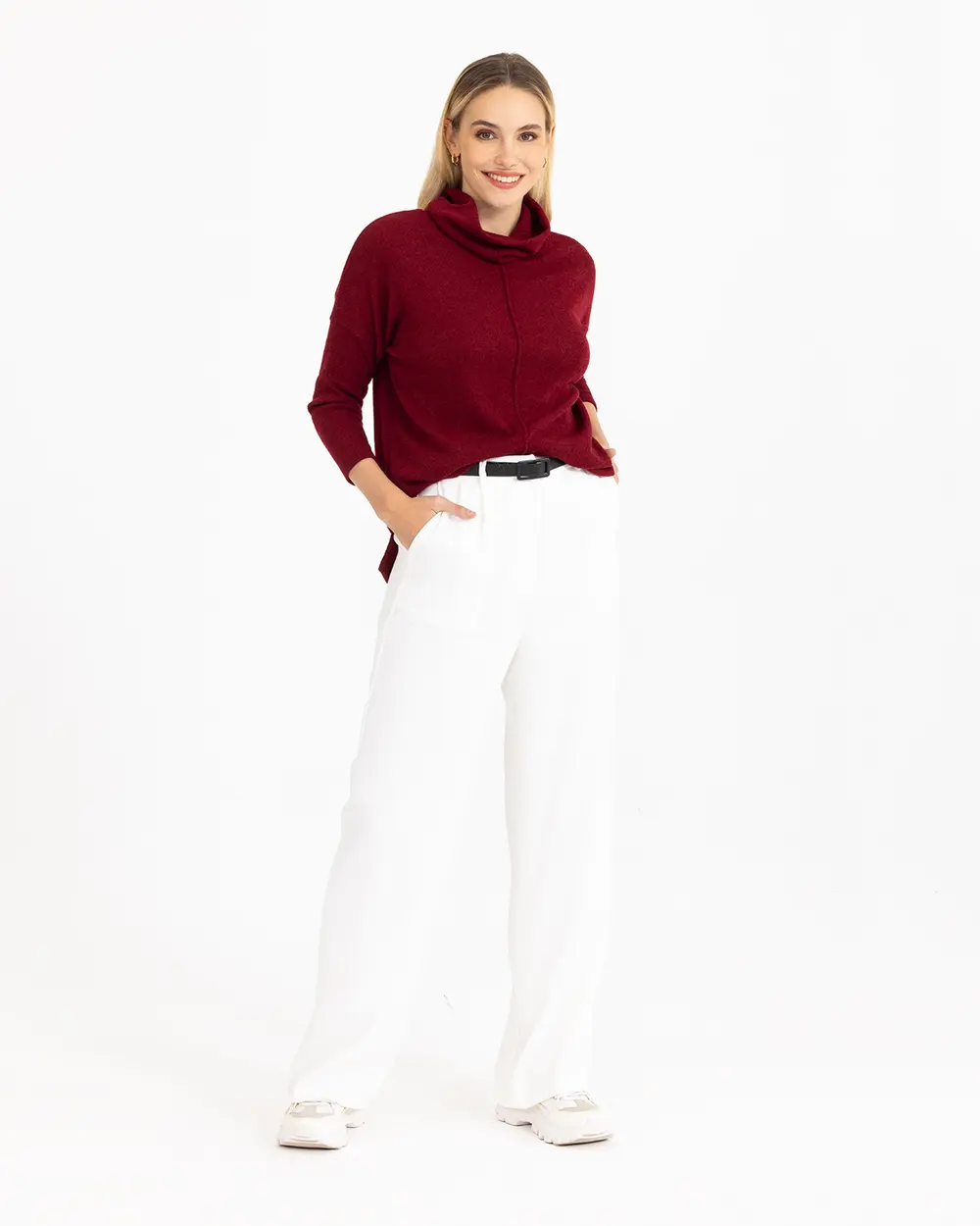 Degaje Yaka Triko Bluz