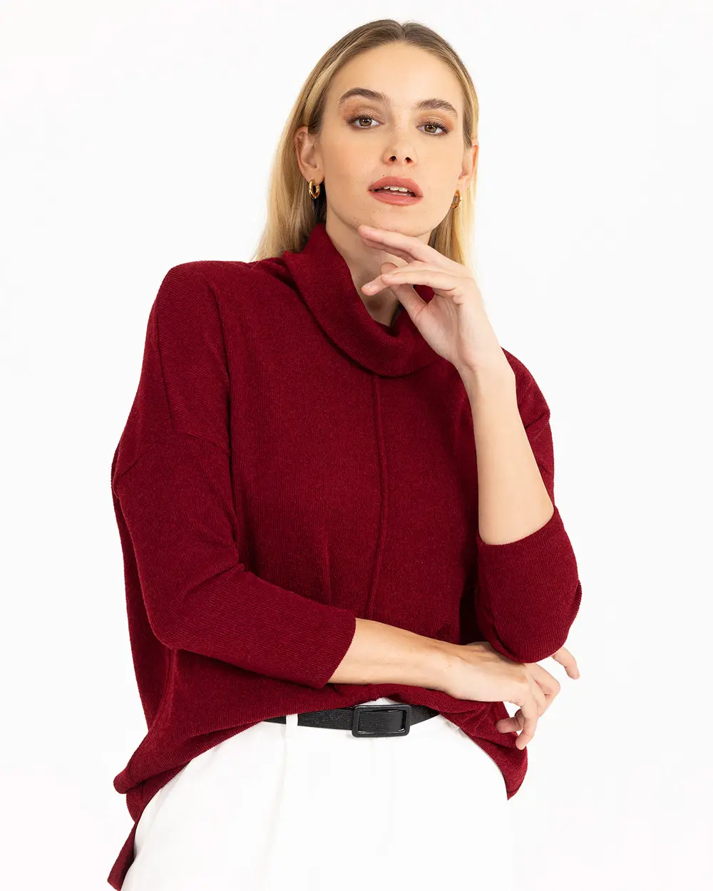 Degaje Yaka Triko Bluz