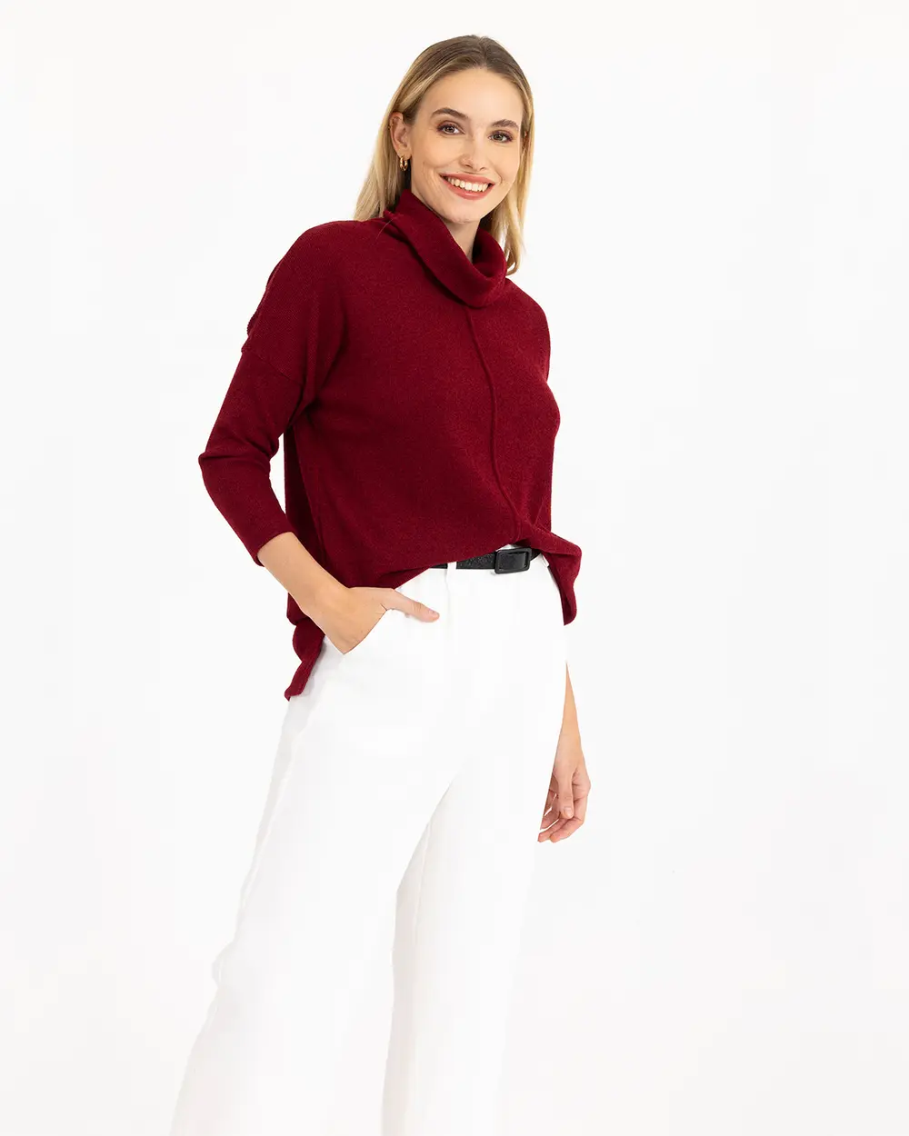 Degaje Yaka Triko Bluz