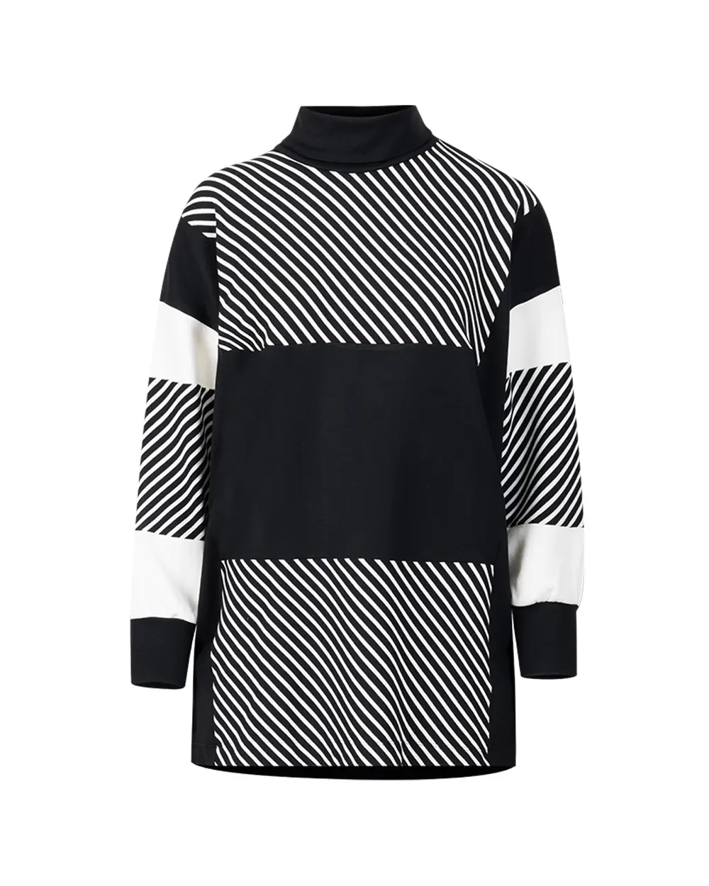 Vertical Neck Line Patterned Tunic