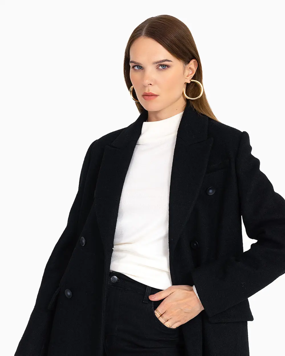 Pocket Flap Midi Coat SecilStore pocket-flap-midi-coat-secilstore