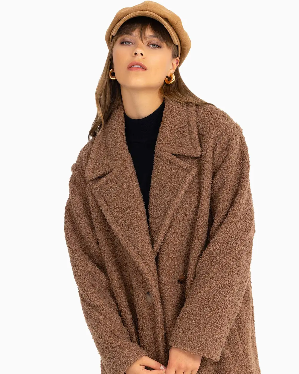 Oversize Jacket Collar Coat