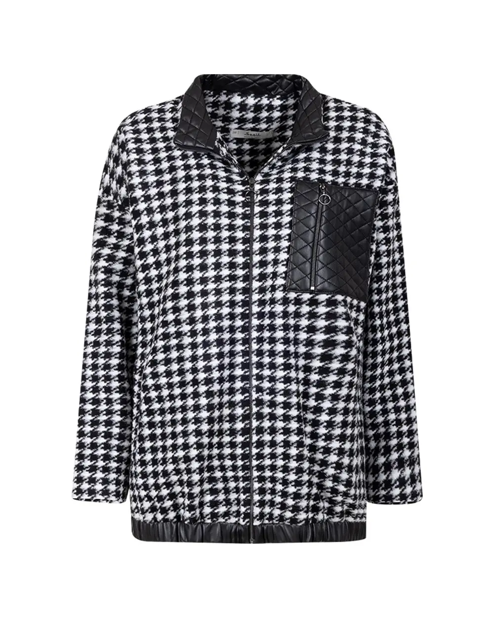 Crowbar Patterned Stand Collar Jacket