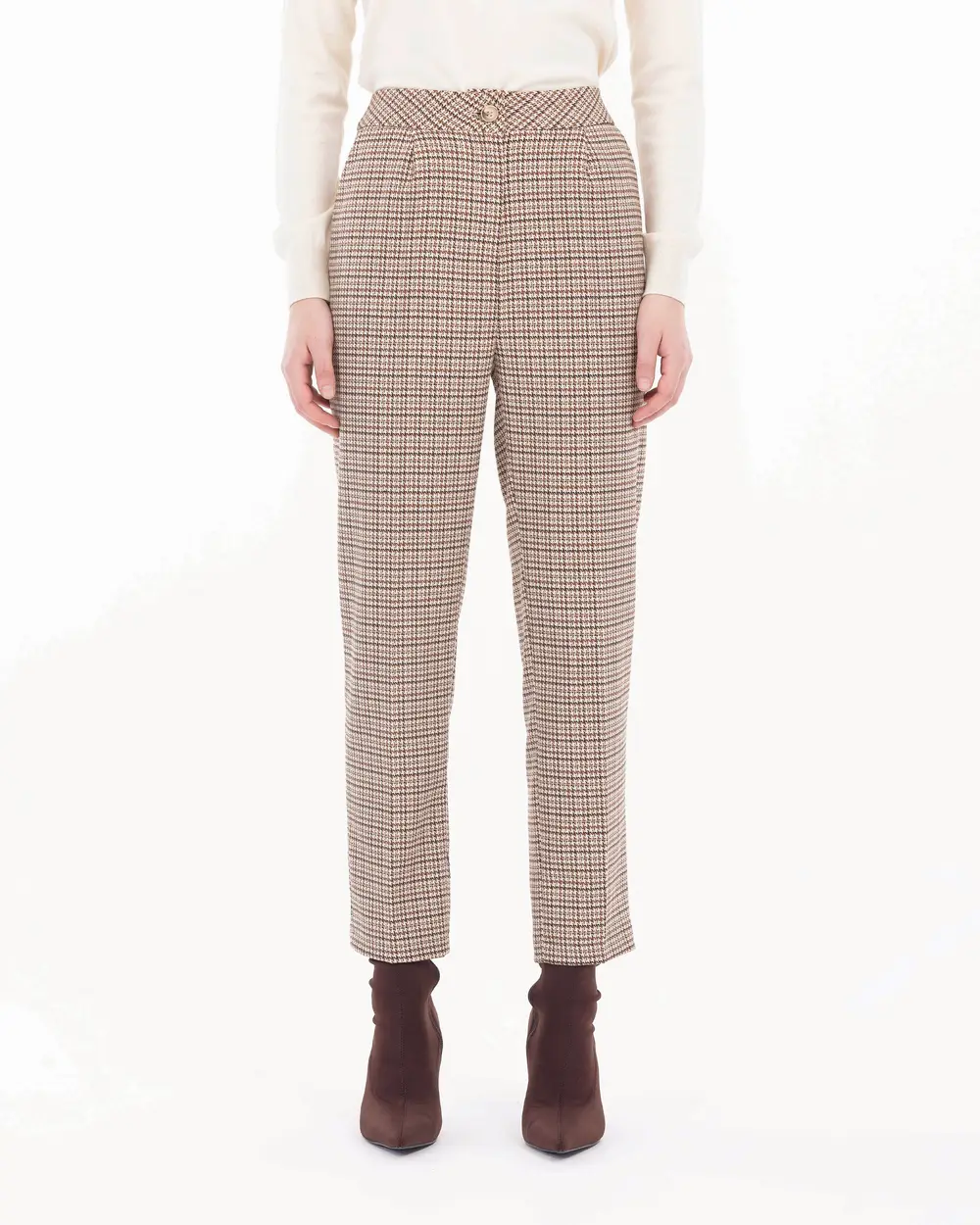 Crowbar Patterned Classic Cut Trousers
