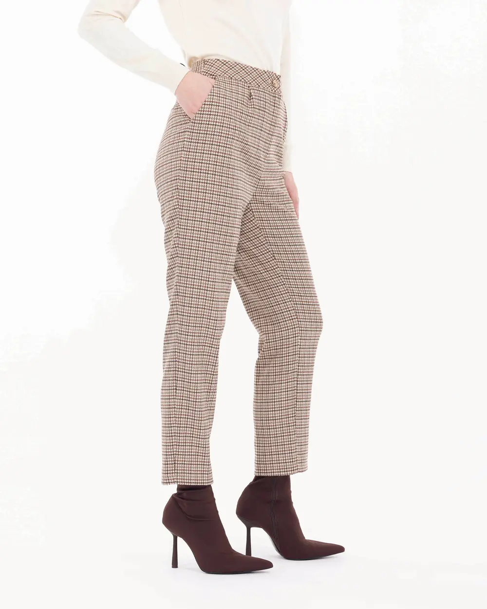 Crowbar Patterned Classic Cut Trousers