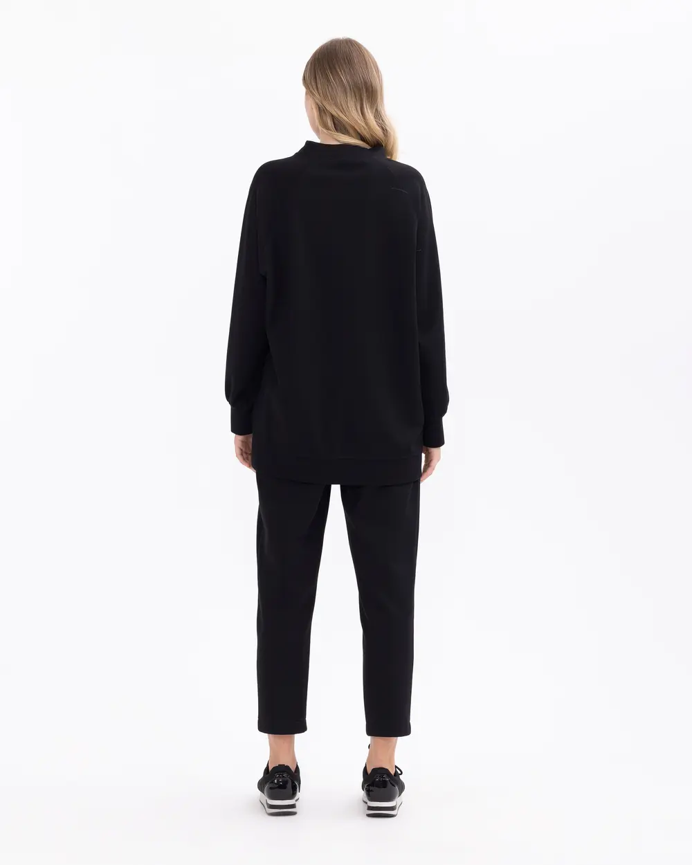 Havuç Kesim Örme Kumaş Pantolon