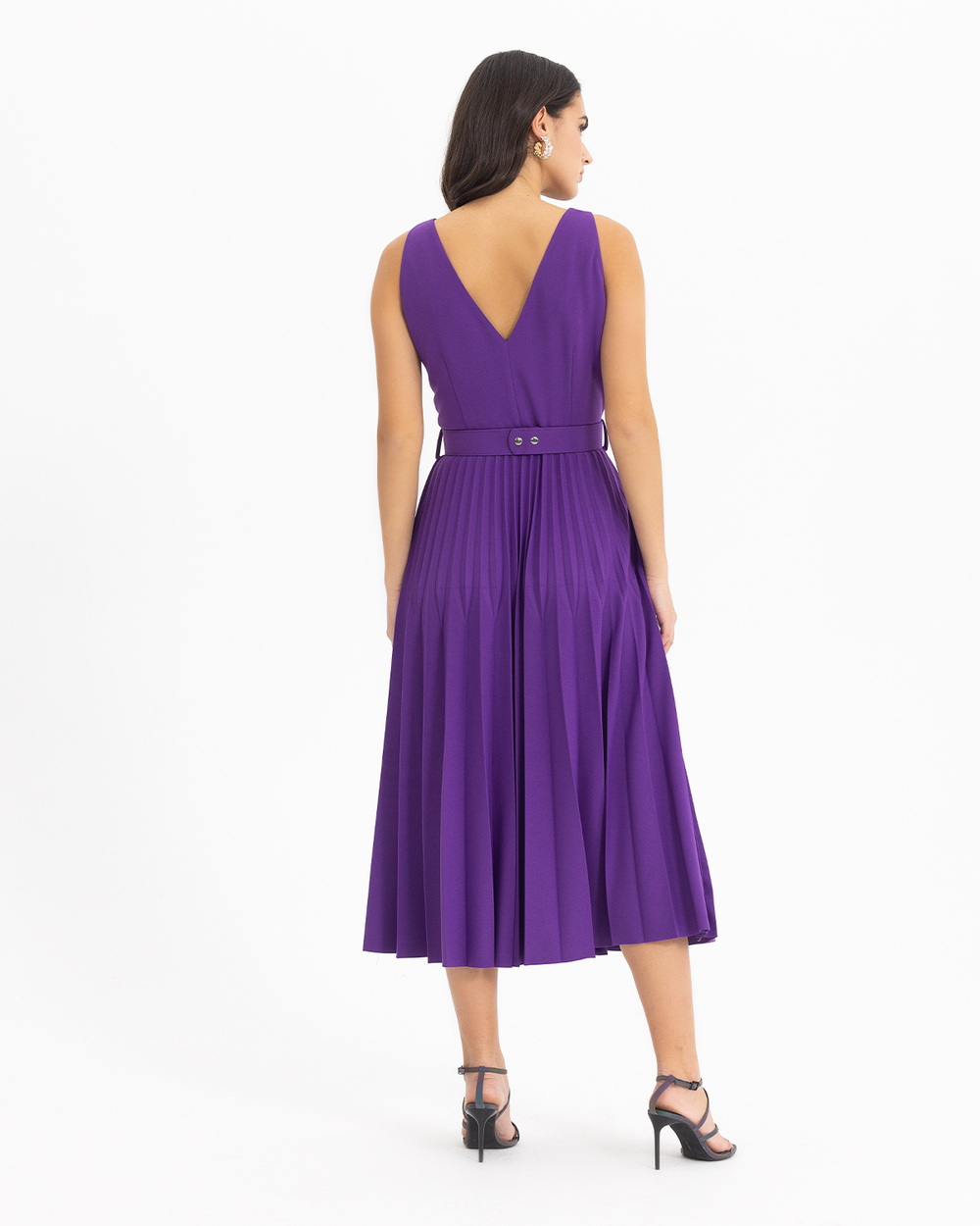 SEÇİL MIDI SIZE PLEATED DRESS