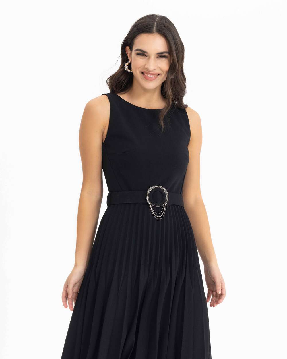 SEÇİL MIDI SIZE PLEATED DRESS