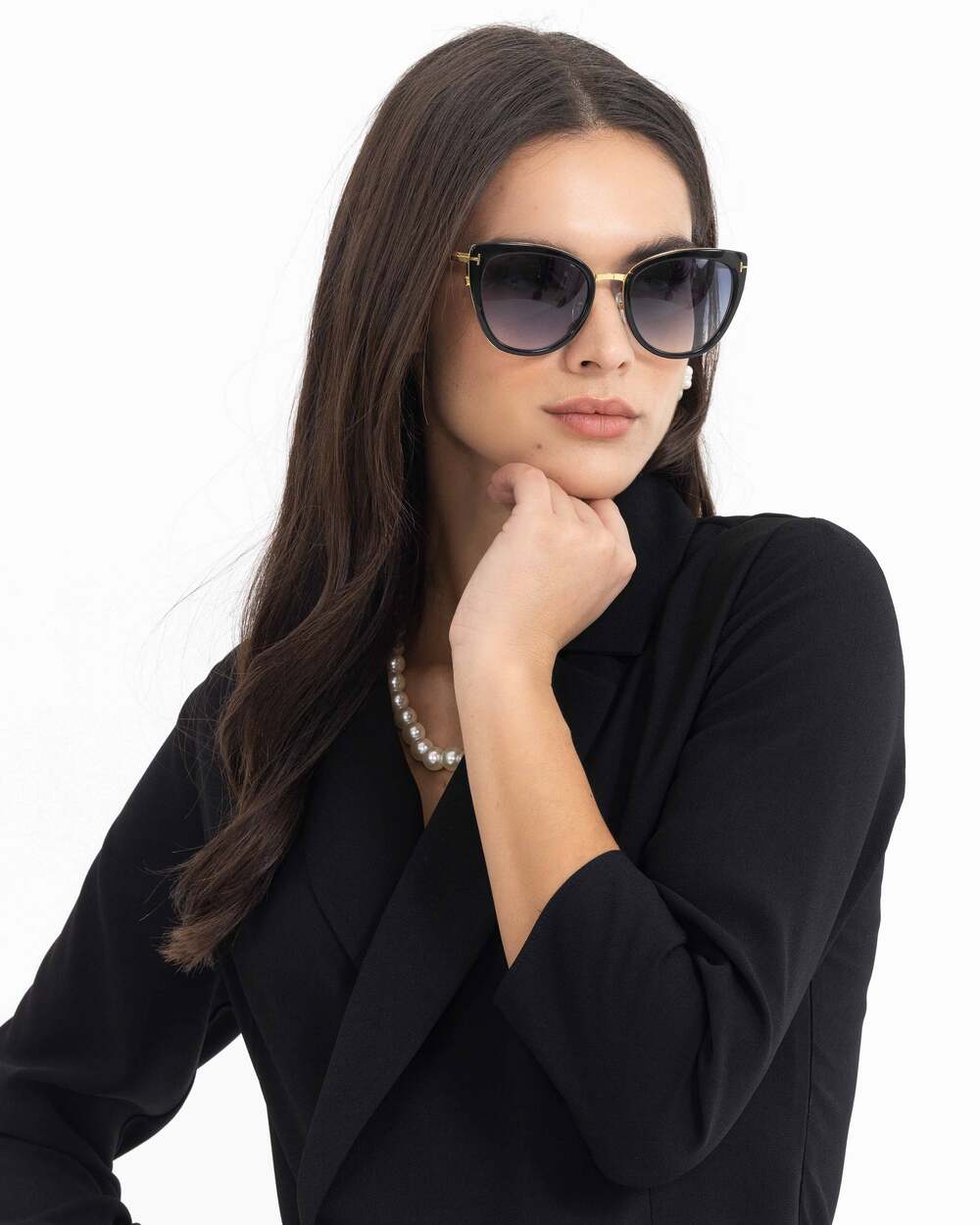 Kruvaze Yaka Diz Altı Elbise