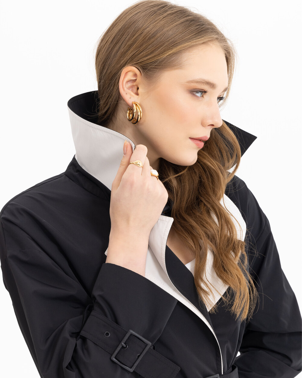 Kemerli Diz Boy Trençkot