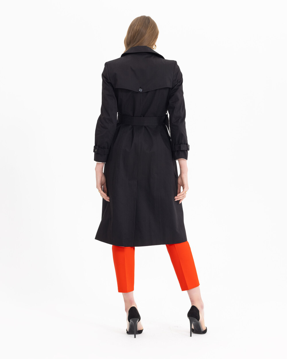 Düğmeli Klasik Kesim Trençkot