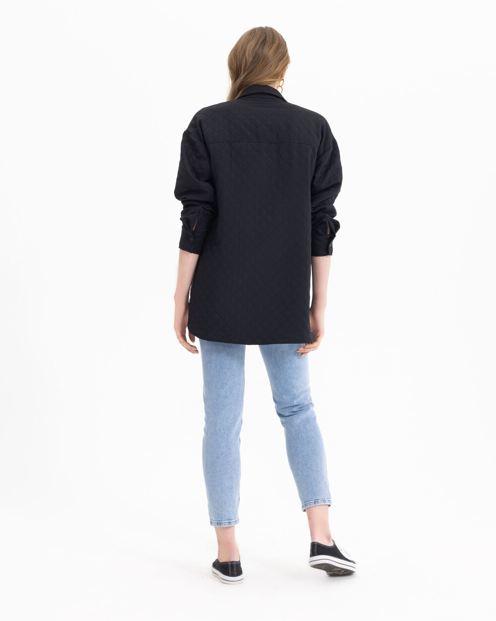 Geniş Kesim Kapitone Ceket