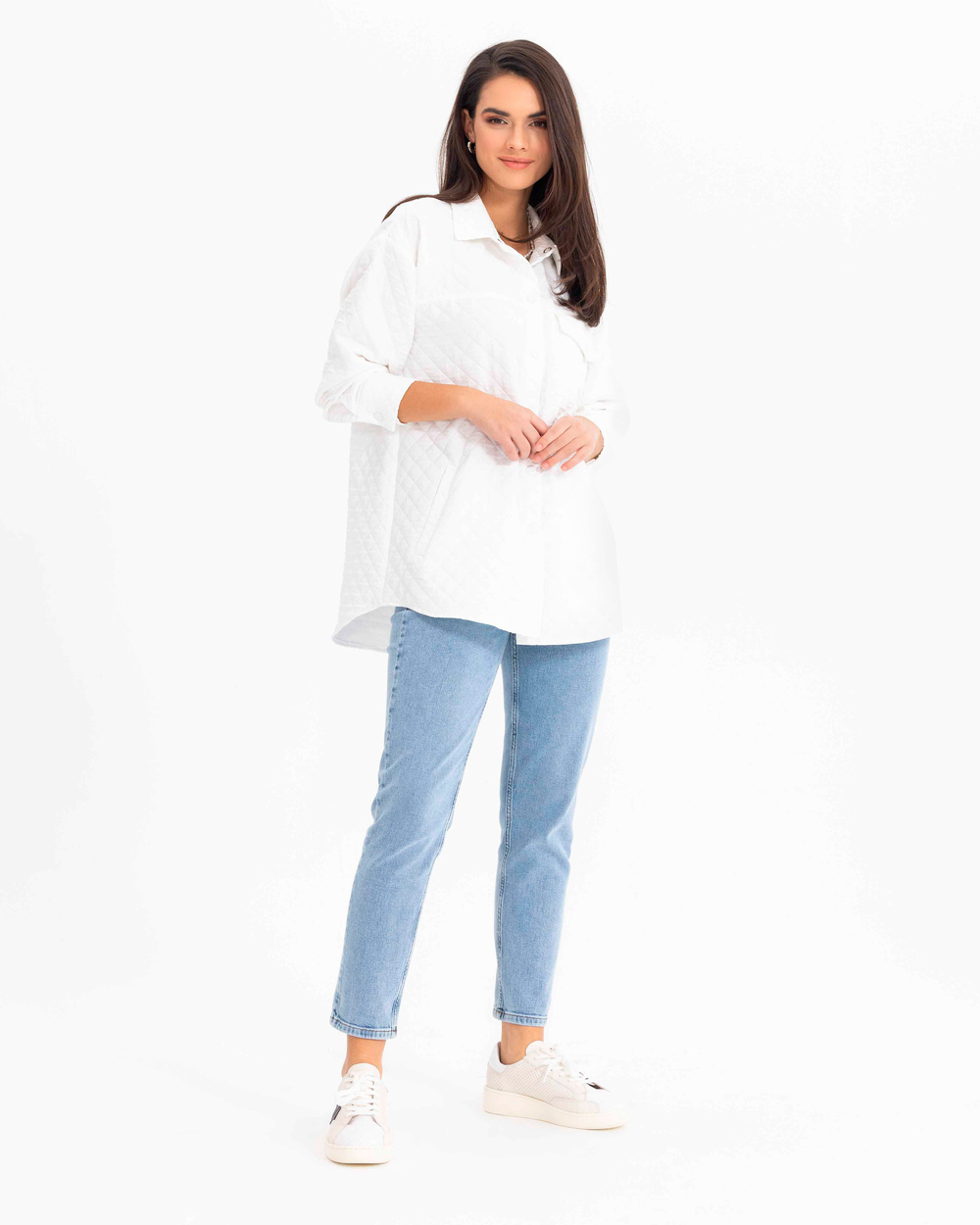 Geniş Kesim Kapitone Ceket