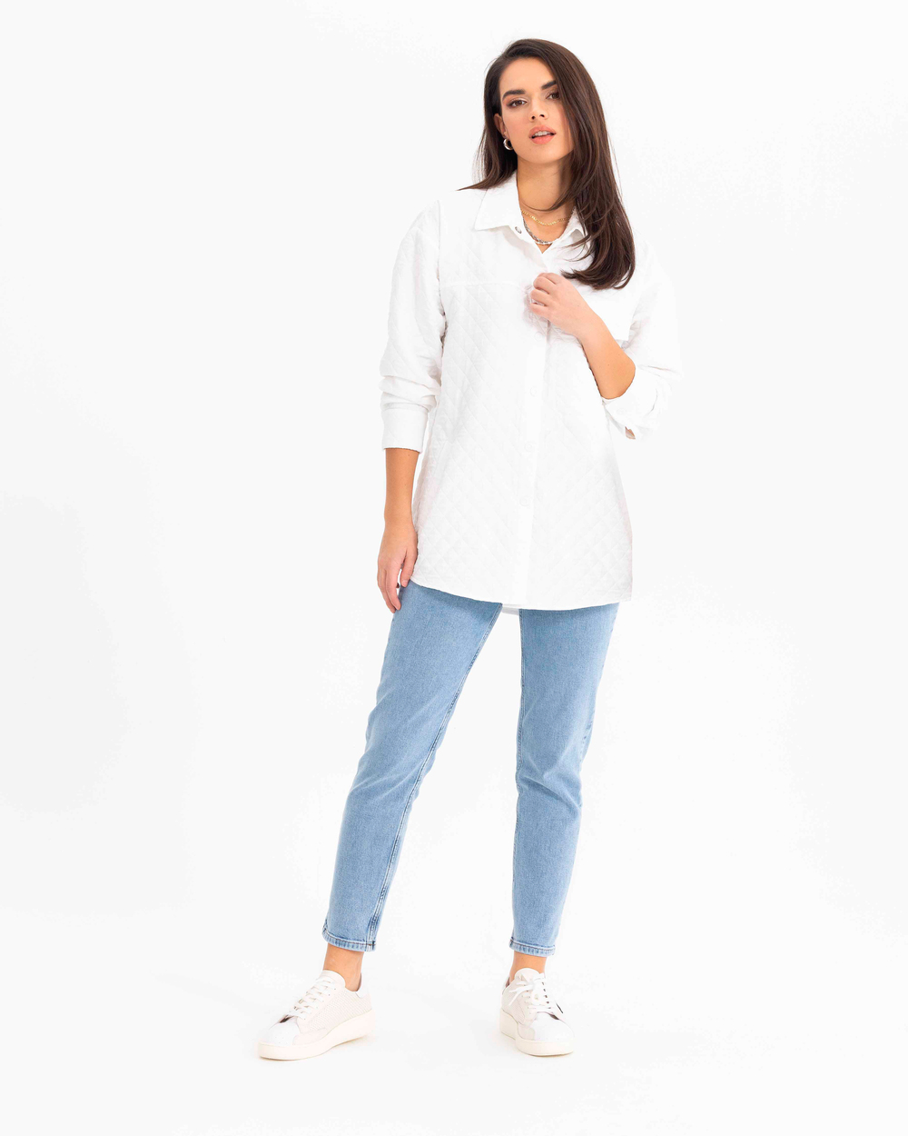 Geniş Kesim Kapitone Ceket