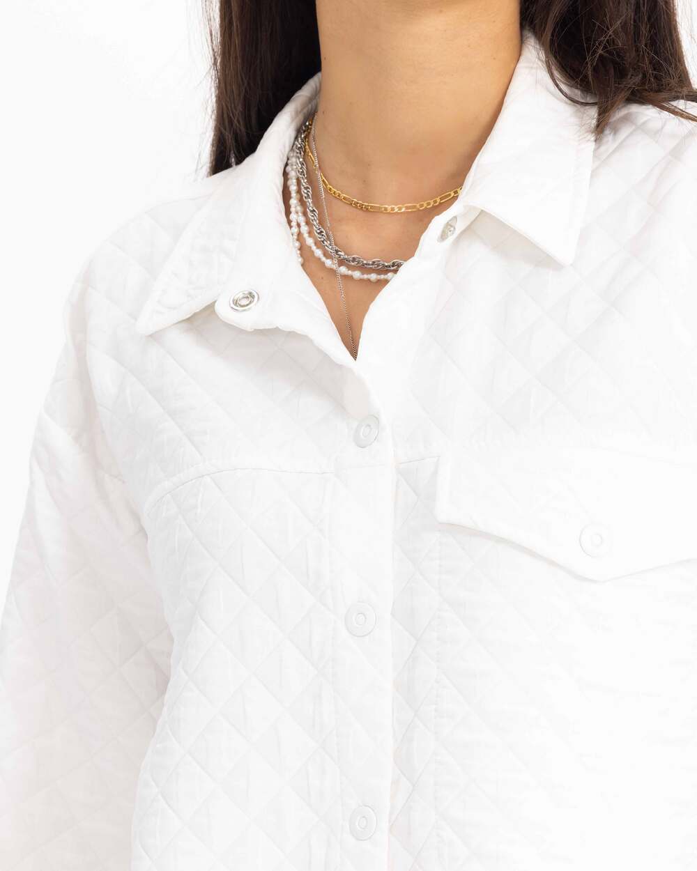 Geniş Kesim Kapitone Ceket