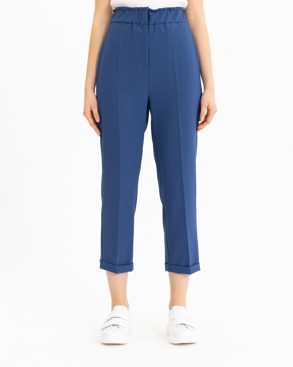 SEÇİL CARROT CUT ELASTIC WAIST TROUSERS