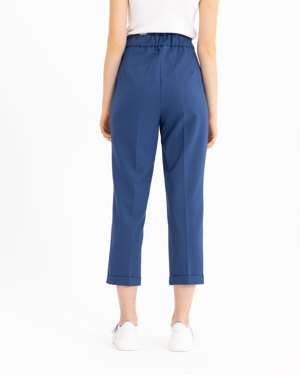 SEÇİL CARROT CUT ELASTIC WAIST TROUSERS