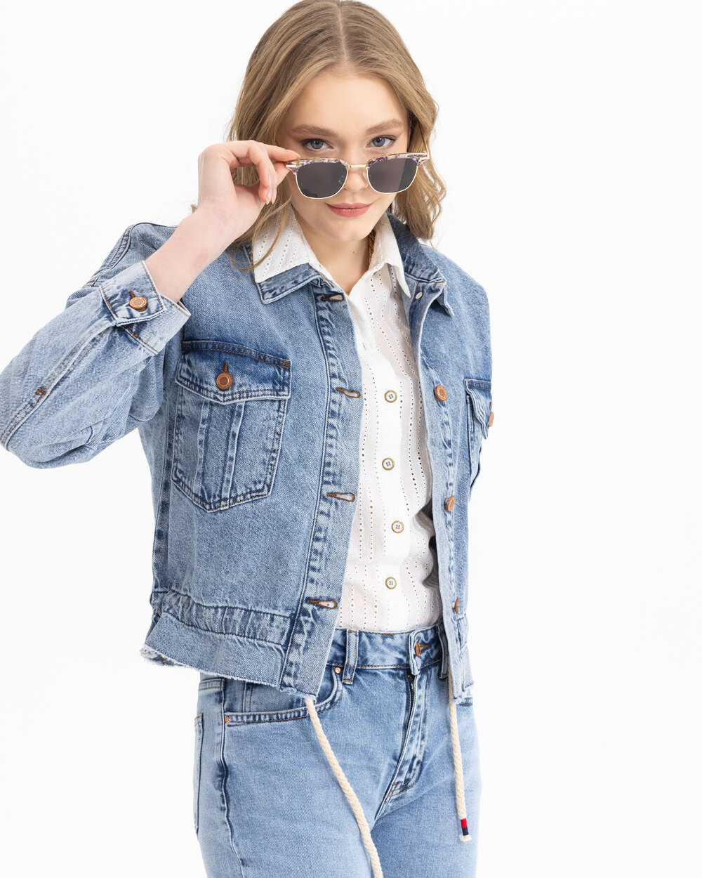 Vedolay Jean Jackets Women's Slim Fit Button Down Long Sleeve Fashion  Casual Denim Jackets,Blue XL - Walmart.com