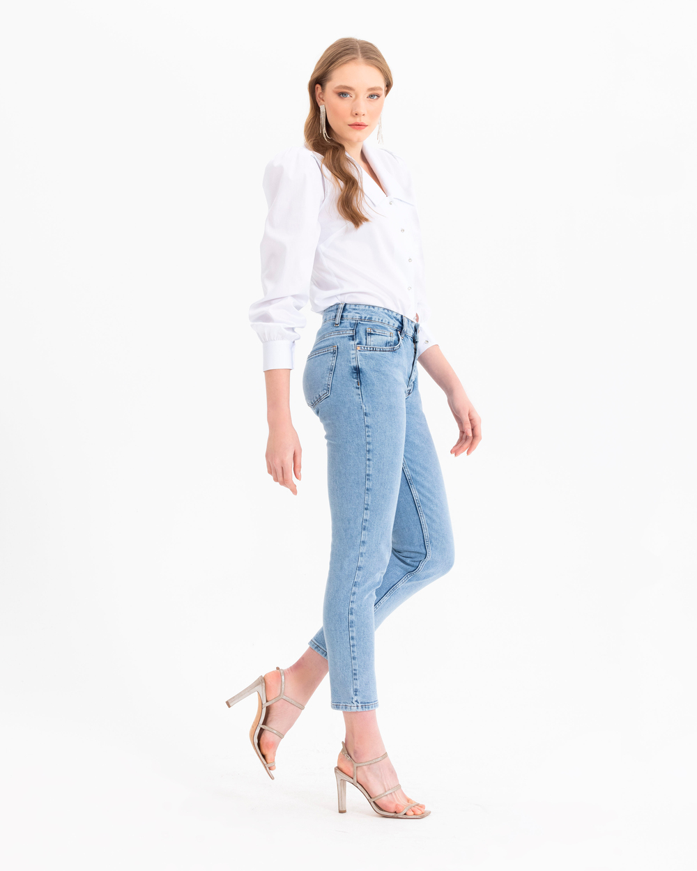 SEÇİL V-NECK STONE SHIRT