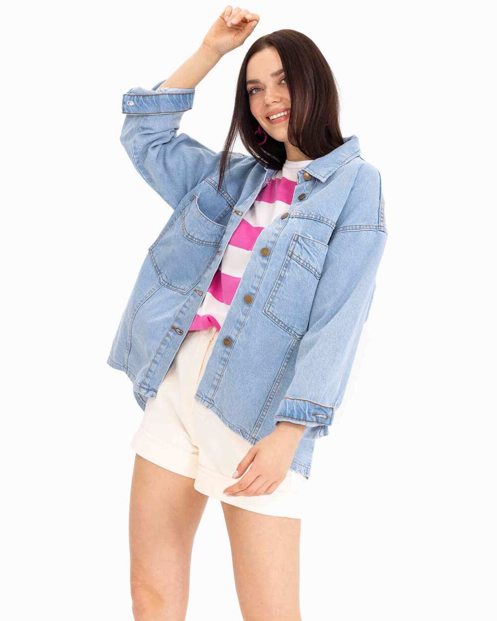 Gömlek Kesim Jean Ceket