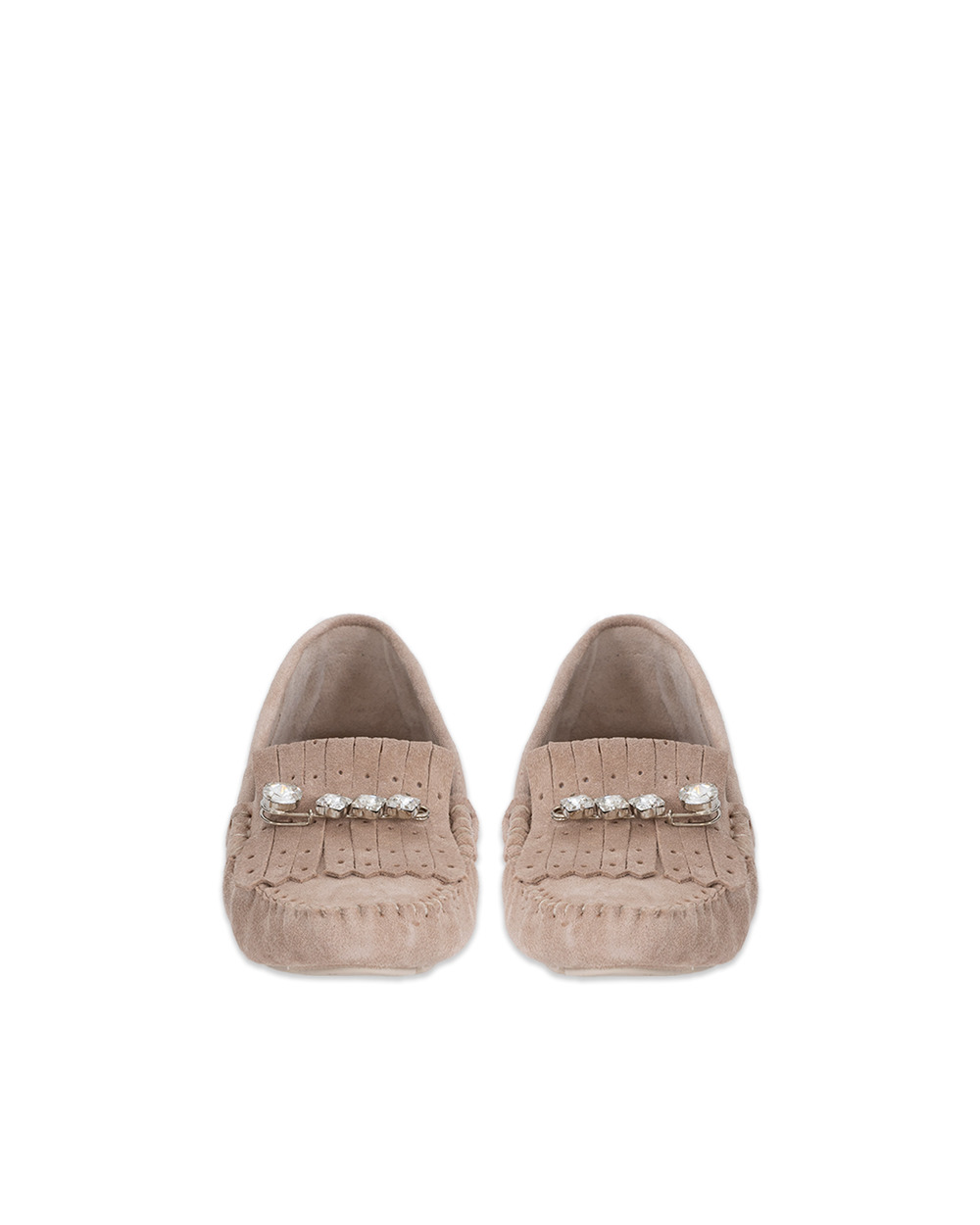  Stone Detailed Ballet Flats