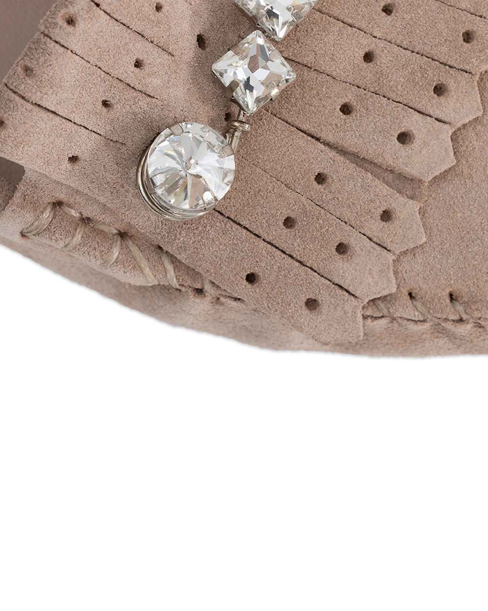  Stone Detailed Ballet Flats