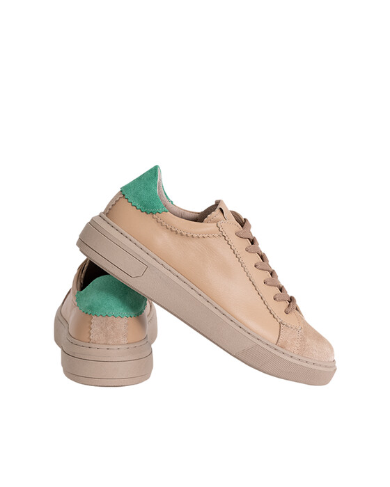 Bağcıklı Süet Detaylı Sneaker