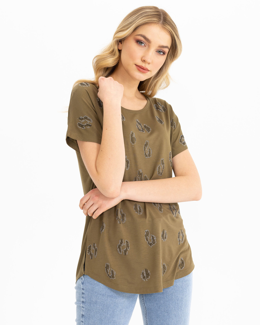 ROUND COLLAR SHORT SLEEVE T-SHIRT