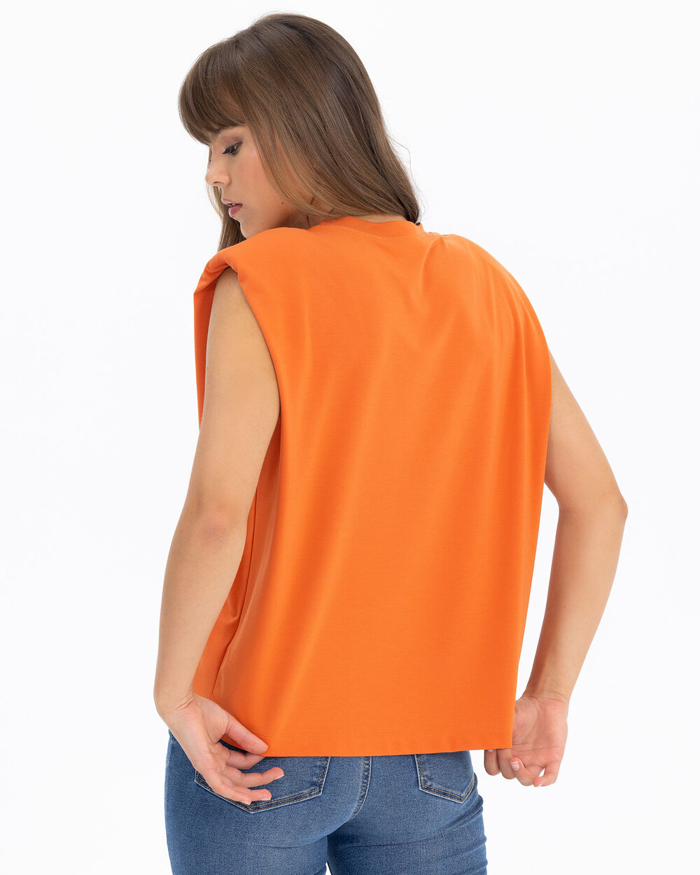 Padded Sleeveless T-Shirt