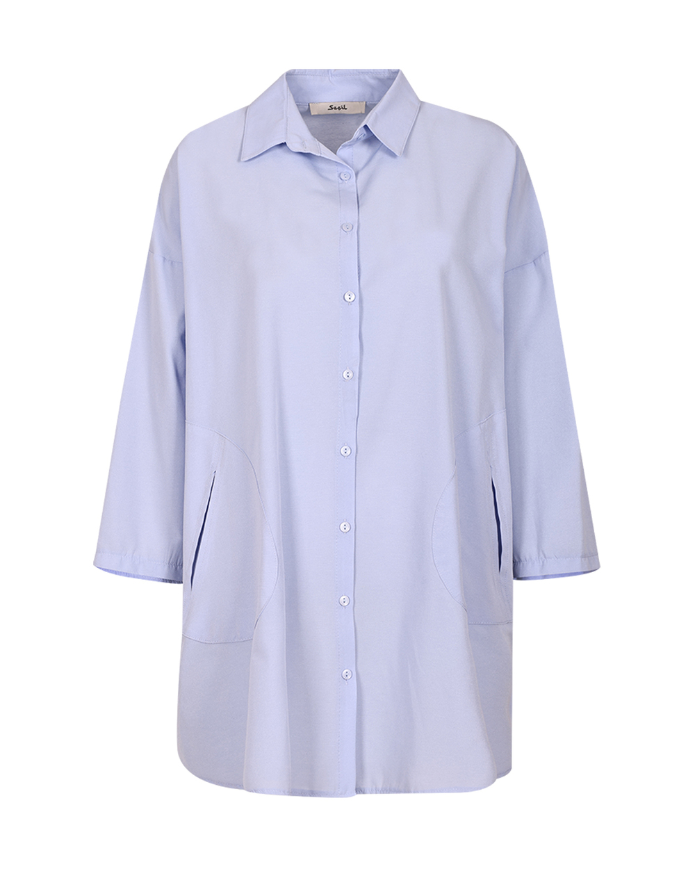 Oversıze Düz Gömlek