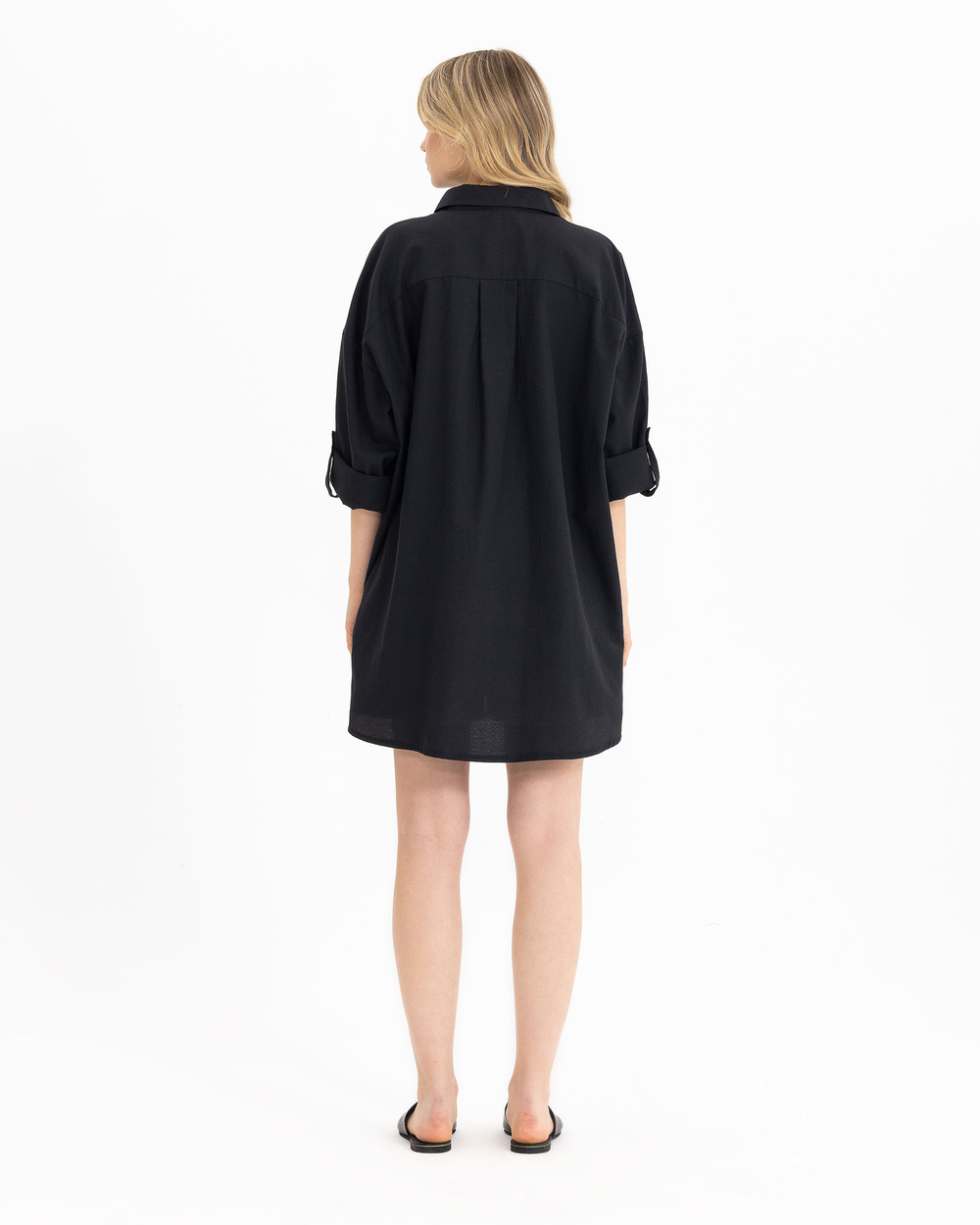 Oversıze Düz Gömlek