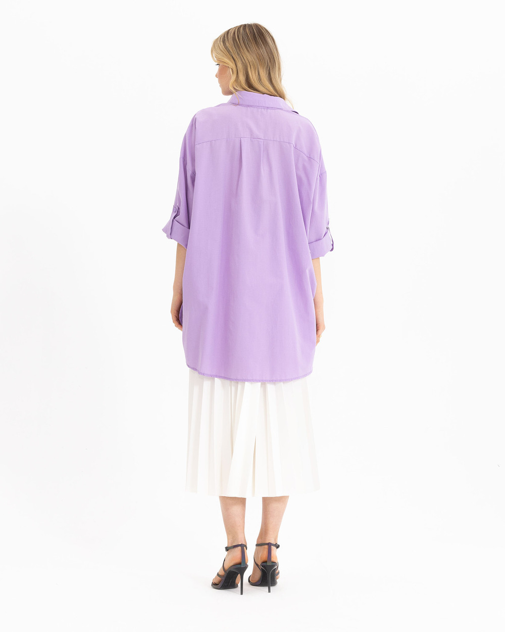 Oversıze Düz Gömlek