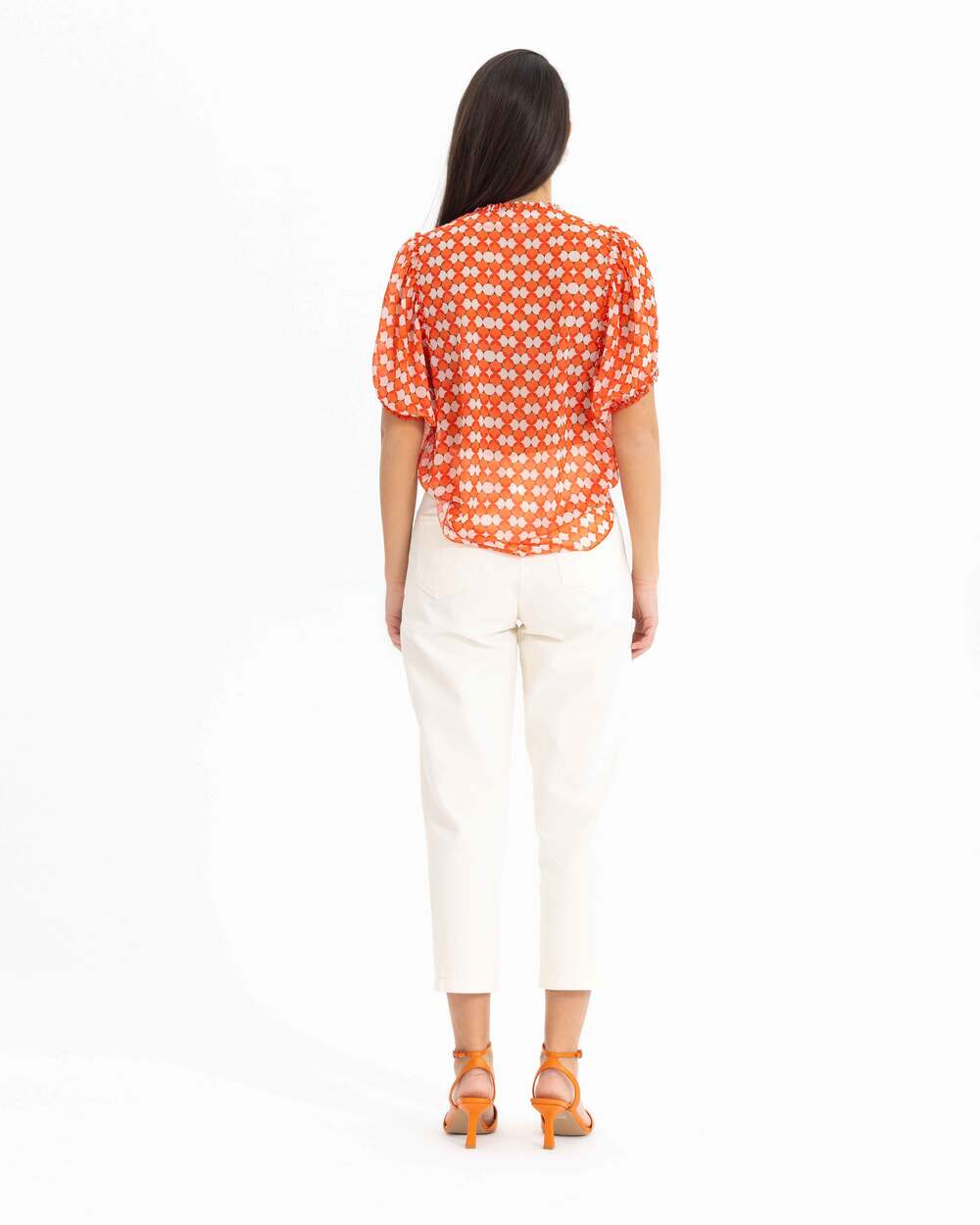 Patterned Chiffon Shirt