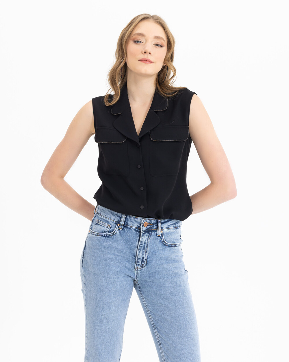 Ceket Yaka Kolsuz Gömlek