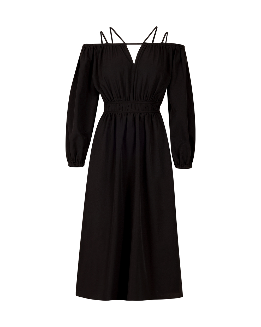 Rope Strap Detailed Midi Length Dress