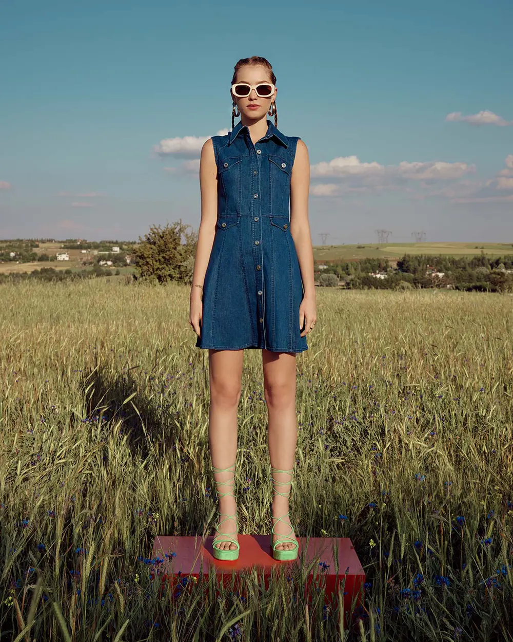 Kısa Boy Jean Elbise