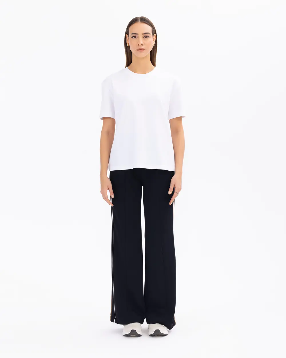 Short-Sleeved Crew Neck Basic T-Shirt