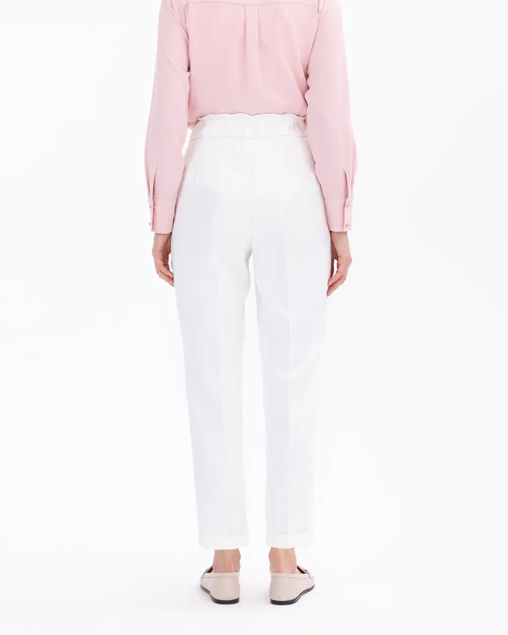 Ankle-Length Carrot Cut Trousers