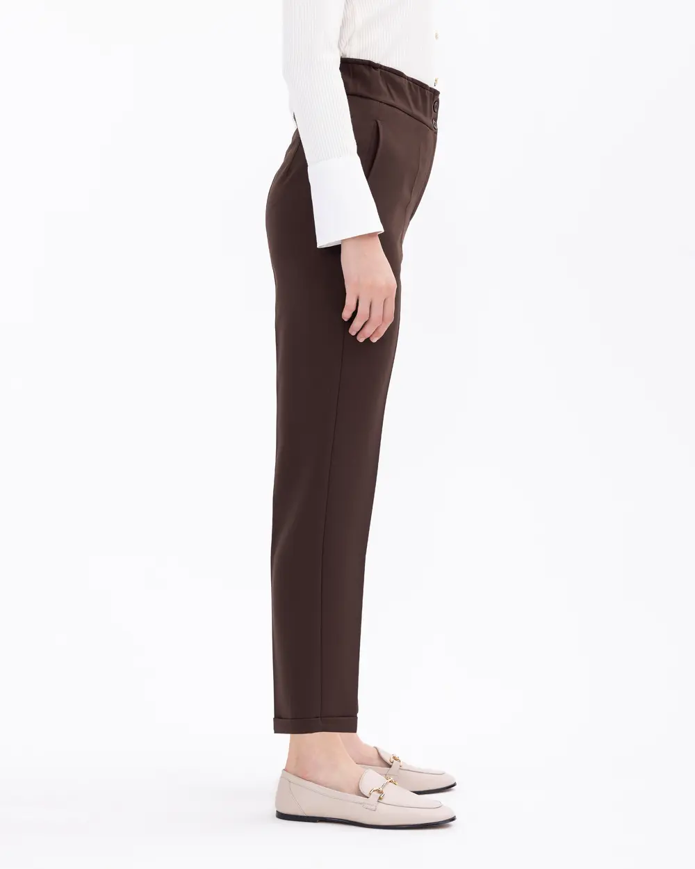 Petite High Rise Slim Leg Ankle Pant - Fit To Flatter | New York & Company