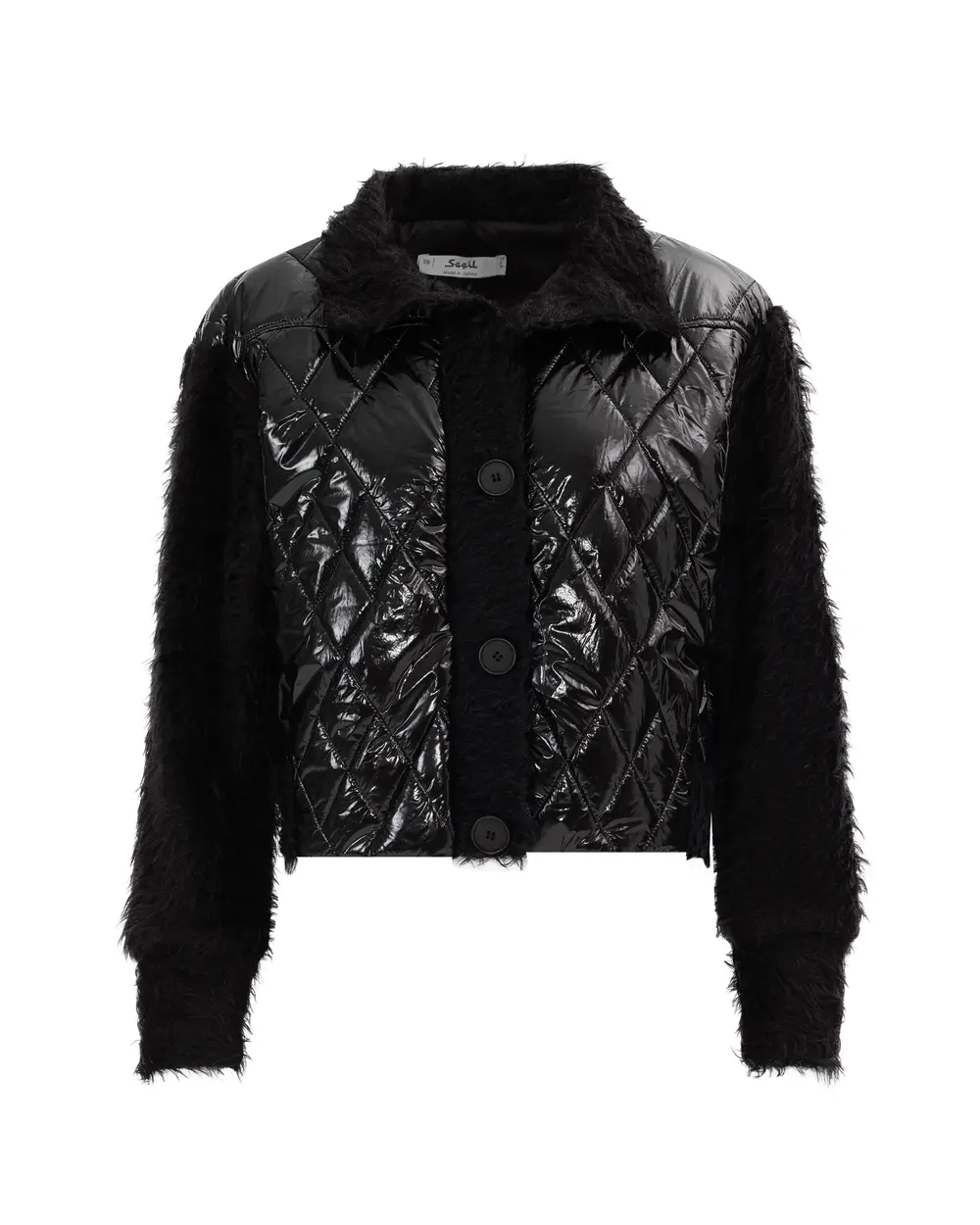 Quilted Detailed Buttoned Waist Length Jacket