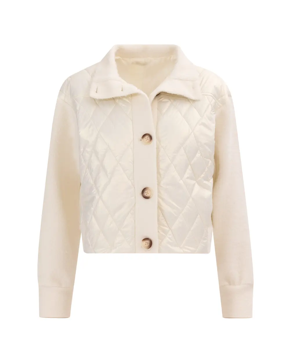 Quilted Detailed Buttoned Waist Length Jacket