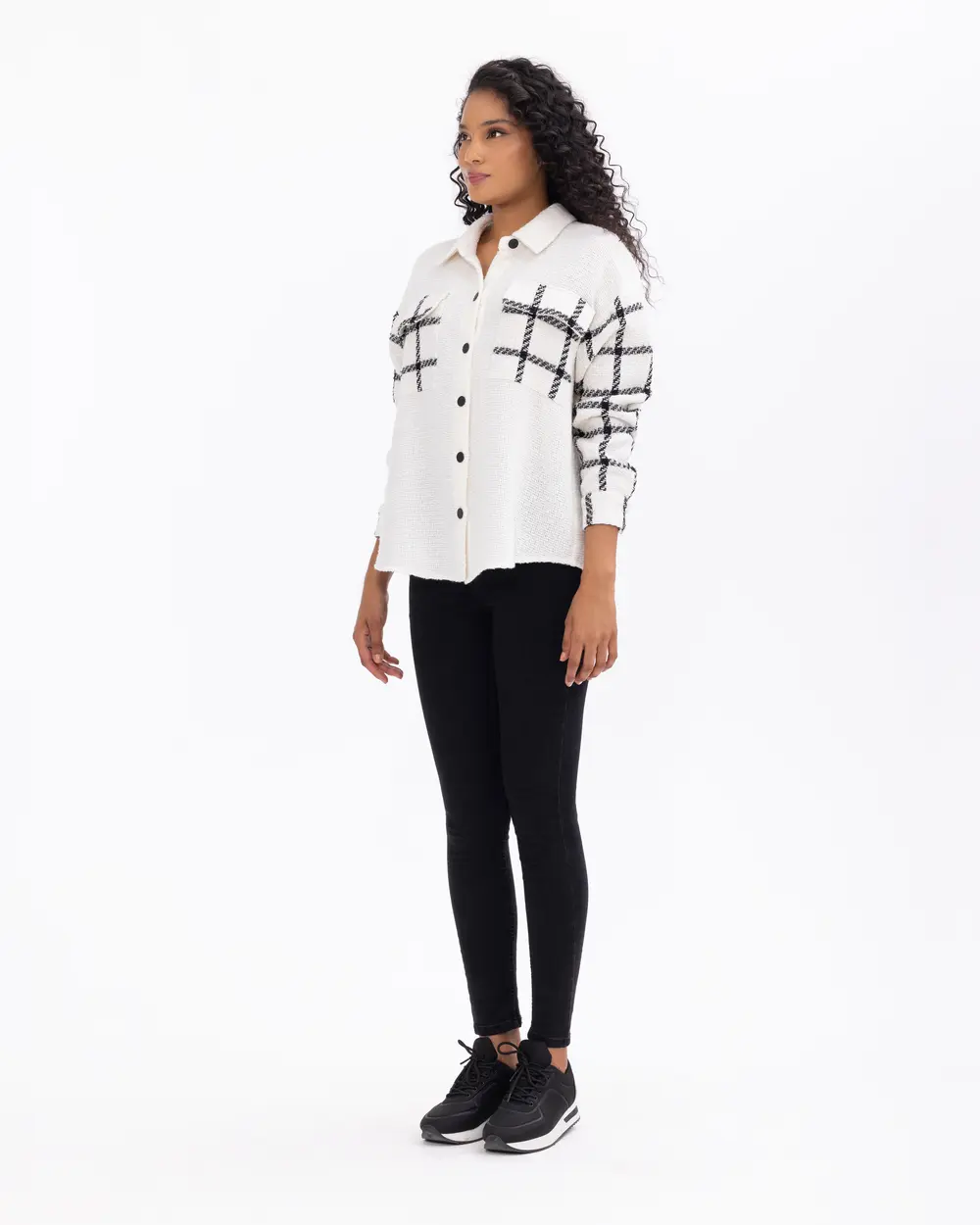 Ekose Desen Detaylı Tüvit Gömlek