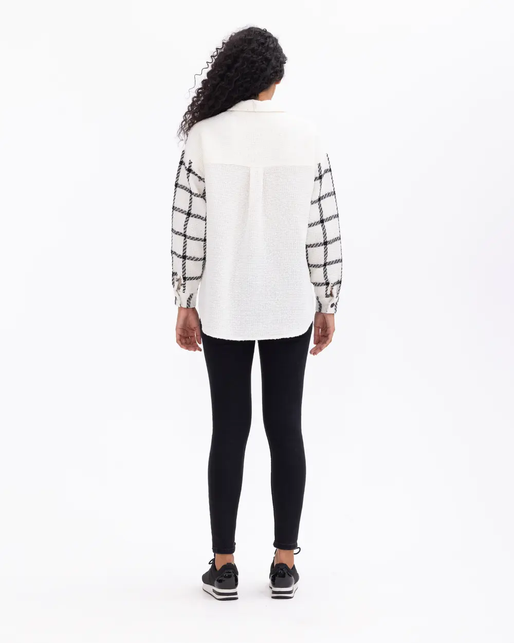 Ekose Desen Detaylı Tüvit Gömlek